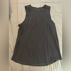 Lululemon Black Sleeveless Top with reflective Detail